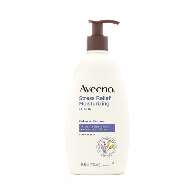 Aveeno Stress Relief Body Moisturizing Lotion, Lavender & Chamomile, 532 ml