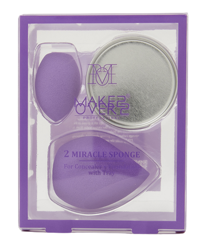Top Rated Makeup Sponge Foundation Blending Tool With Tray Make Over22 1pc