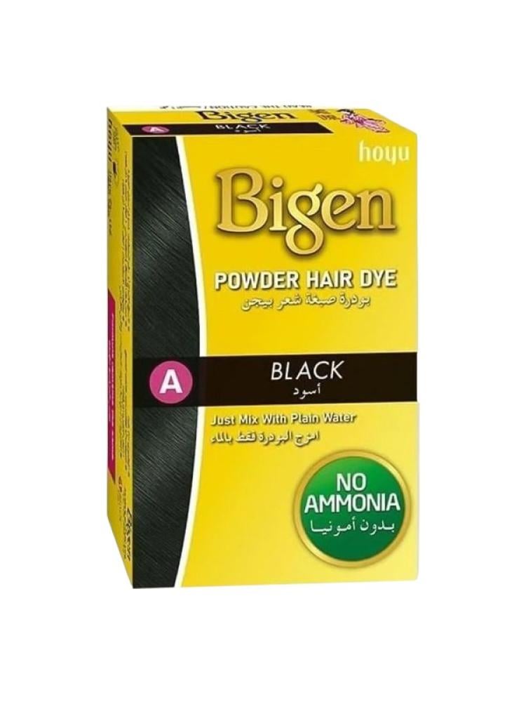 Bigen Hair Dye Powder - Black, Ammonia-Free, Gray Coverage