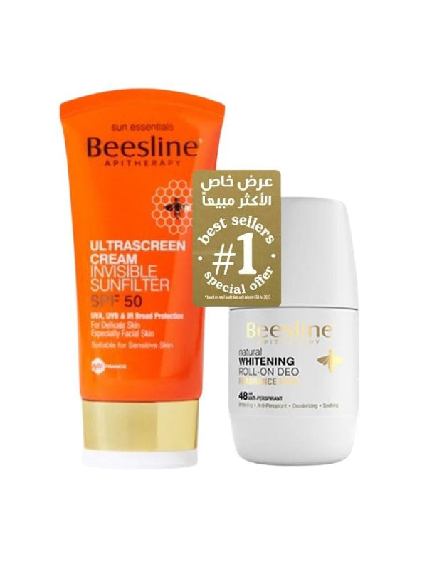 Beesline Brightening Roll-On Deodorant Fragrance-Free SPF 50