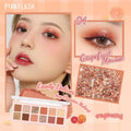 Pink Flash Eyeshadow Palette 04 Grapefruit 12 Shades Matte Shimmer