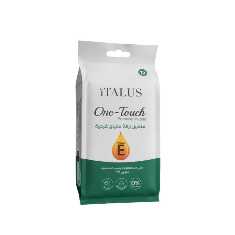 Italus Makeup Remover Wipes Waterproof Makeup Removal 15 Count