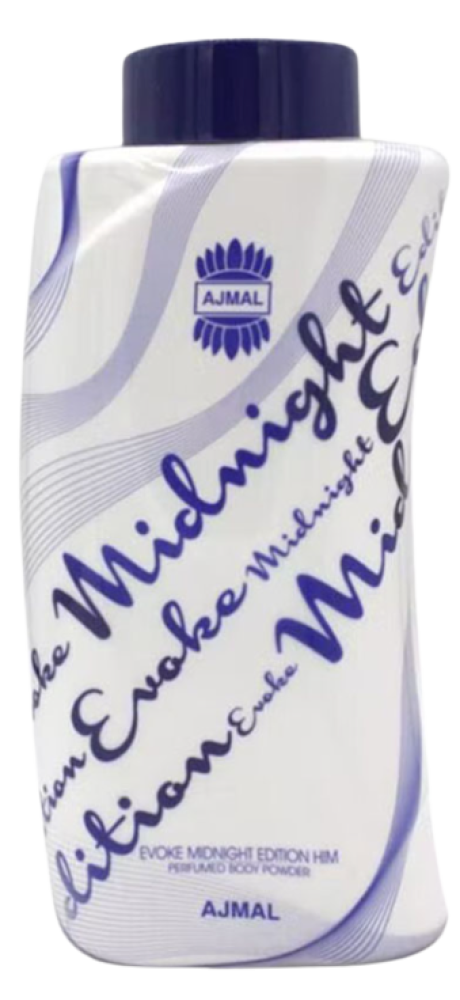 Evoke Midnight Edition Him Body Powder Fragrant Ajmal 100g