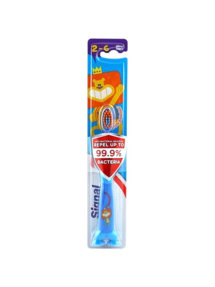 Signal Kids Ultra Soft Toothbrush for Ages 2-6, Assorted Colors