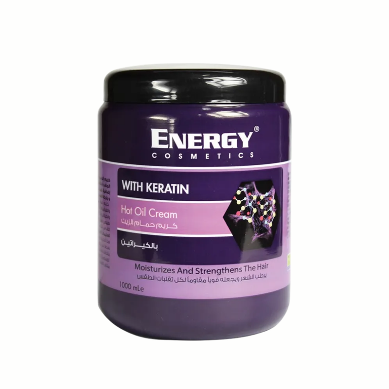 Energy Hot Oil Cream with Aloe Vera and Keratin, 1000 ml