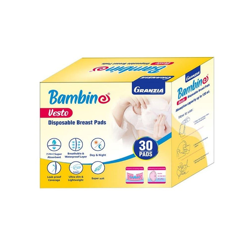 Disposable Breast Pads Super Absorbent Leak-Proof Granzia 30 Pack