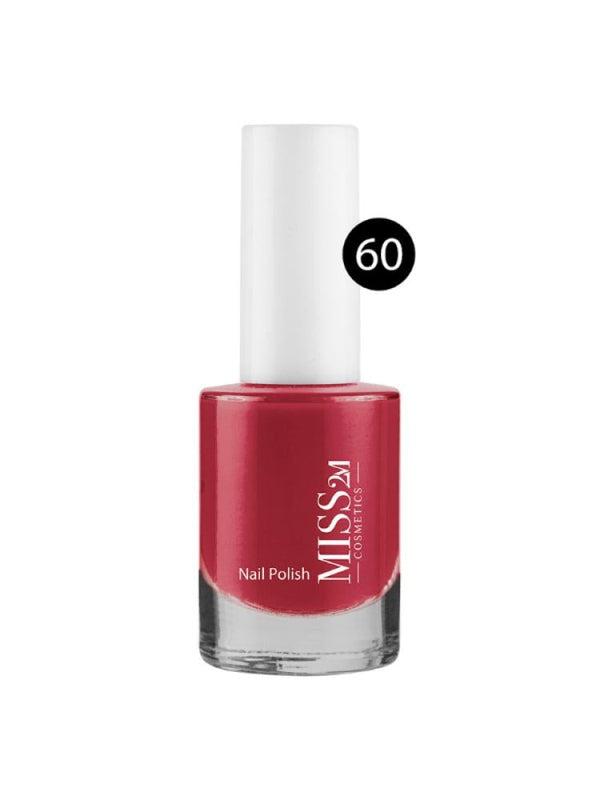Miss 2M Nail Polish Shade 60 - High Gloss, Long-Lasting, 12ml