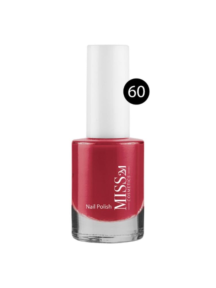 Miss 2M Nail Polish Shade 60 - High Gloss, Long-Lasting, 12ml