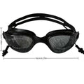 Children's Black Swimming Goggles with Anti-Fog and UV Protection