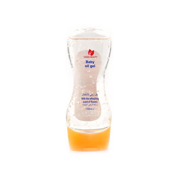 Baby Oil Gel Floral Scent Non-Greasy Saada Beauty 150ml