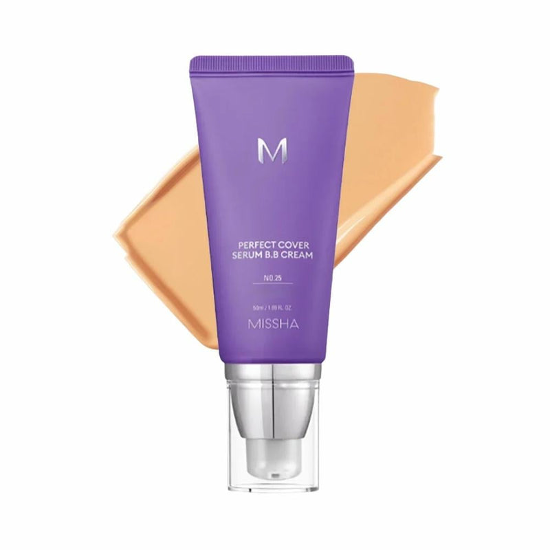 Missha M Perfect BB Cream Serum SPF 50, 25 Warm Beige, Natural Coverage