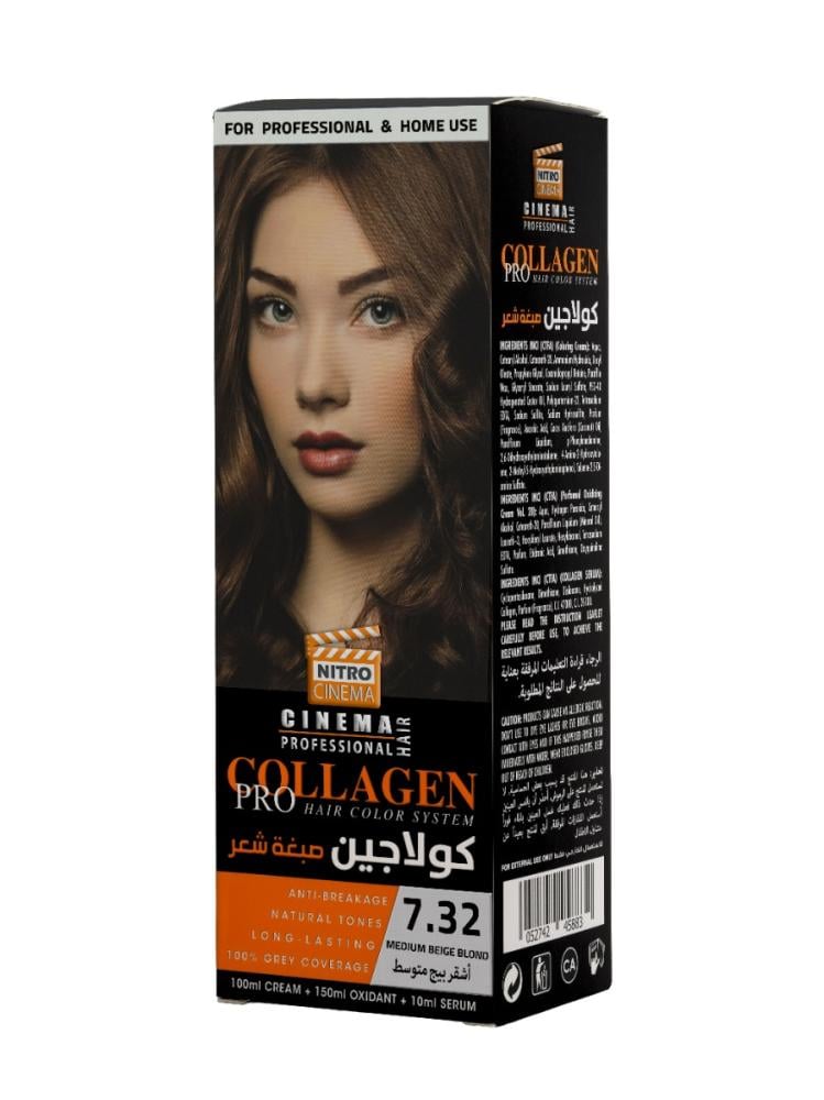 Hair Color Changer Medium Beige Blonde Collagen Formula Nitro Canada 100ml