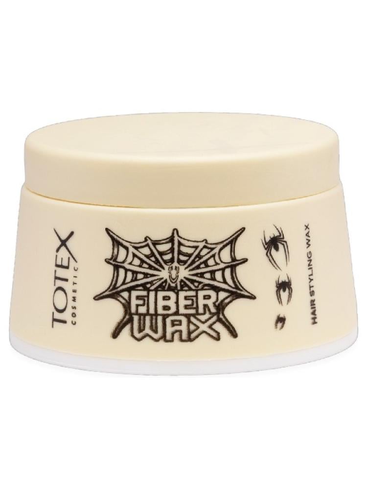 Totex Cosmetics Fiber Hair Styling Wax - Medium to Strong Hold, Natural Finish, 150ml