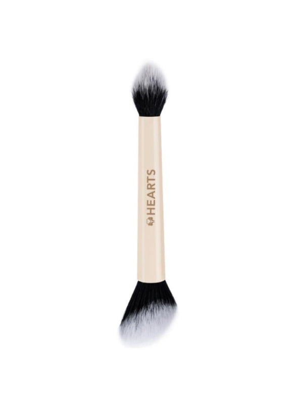 Hearts Double-ended Makeup Brush with Synthetic Bristles