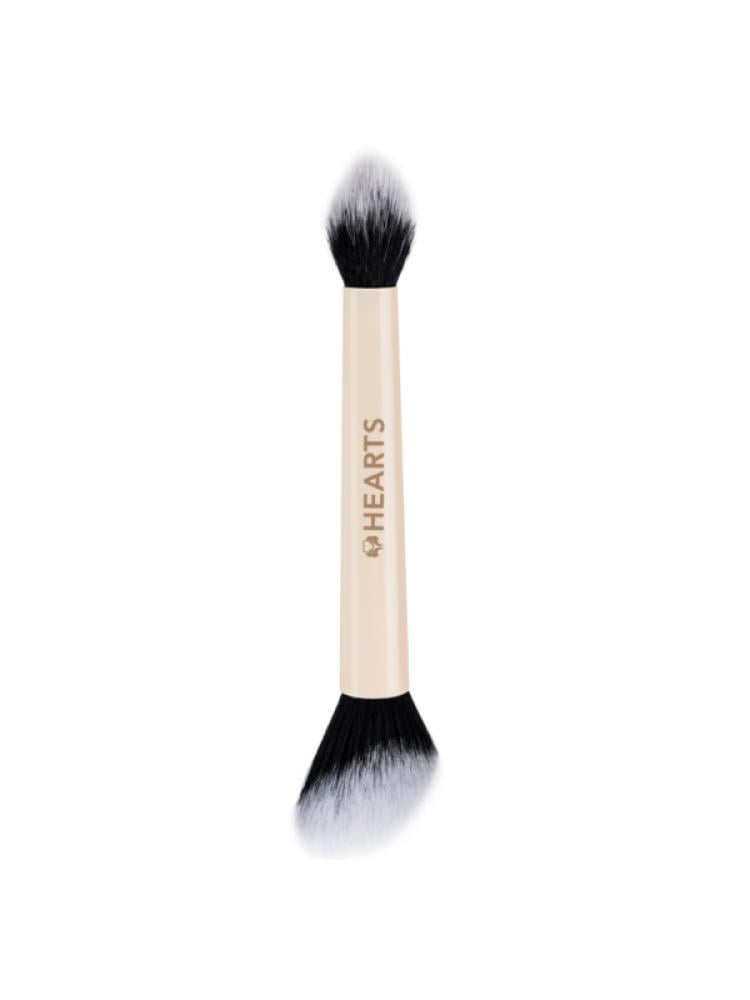 Hearts Double-ended Makeup Brush with Synthetic Bristles