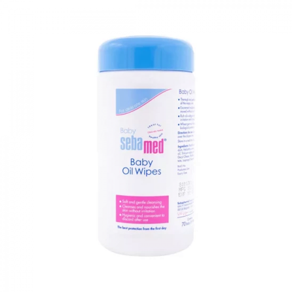 Sebamed Baby Cleansing Wipes Oil-Based Alcohol-Free 70 Count