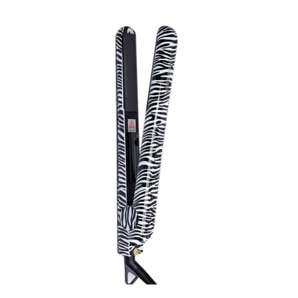 Jose Eber Ceramic Flat Hair Straightener 1.25 Inch Black and White