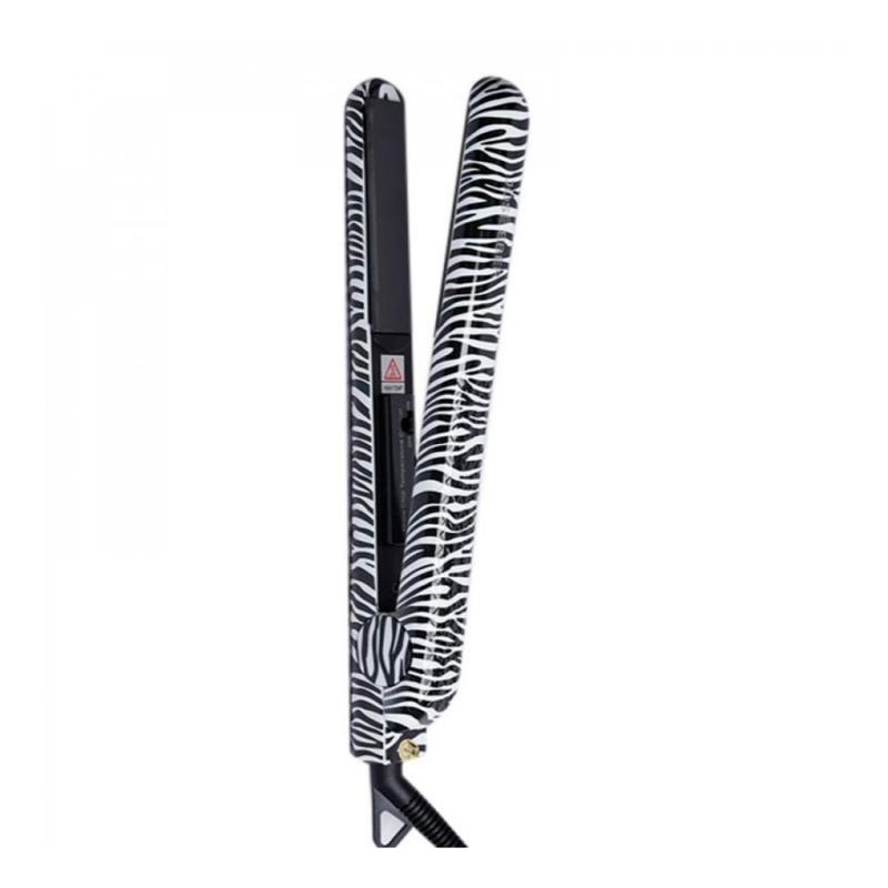 Jose Eber Ceramic Flat Hair Straightener 1.25 Inch Black and White