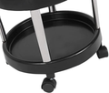 Salon System Metal & Plastic Storage Cart for Salon Tools - Black