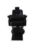Salon System Men's Barber Chair BX-2968-2 - All Black Leather & Iron Frame