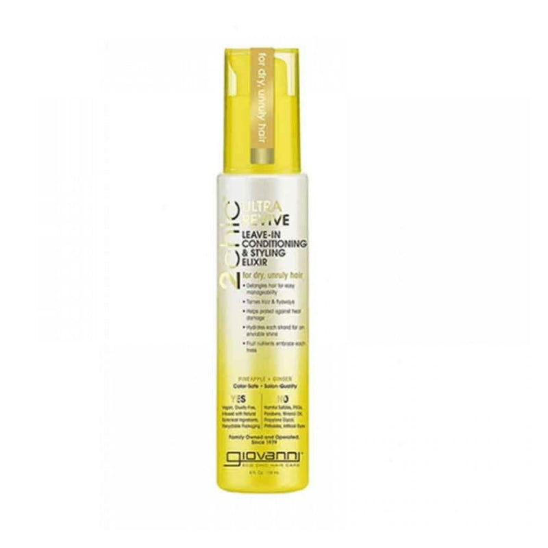 Giovanni 2 Chic Ultra Smooth Styling Conditioner, Pineapple & Ginger, 118ml
