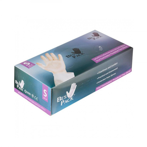 Best Pack Vinyl Gloves Powder-Free Small Multi-Use 1 Pair
