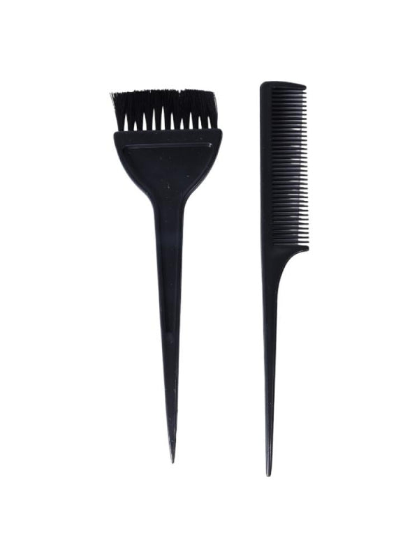 Salon System Hair Dye Brush with Comb - 2 Pieces
