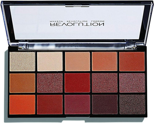 Eyeshadow Palette Iconic Fever Warm Tones Long-Lasting Revolution 1 Piece