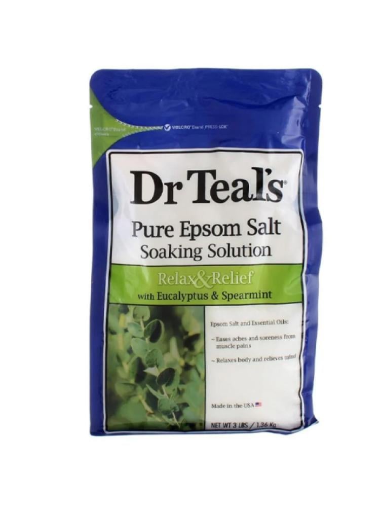Dr Teal's Relax & Relief Eucalyptus Spearmint Epsom Salt Soak 1360g