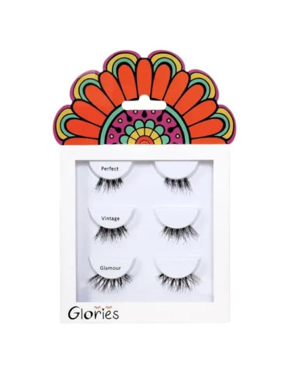 Glories Eyelash Set - 3 Pairs - Natural, Wispy, Dramatic