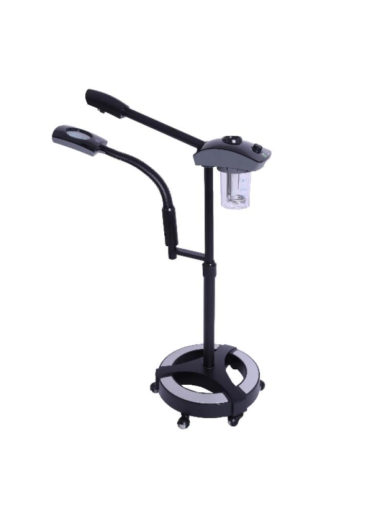 Salon System JY-201AB Black Facial Steamer with Magnifying Lamp