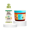 Garnier & Agiva Hair Treatment Set: Argan Oil, Almond Milk, 300ml + 200ml