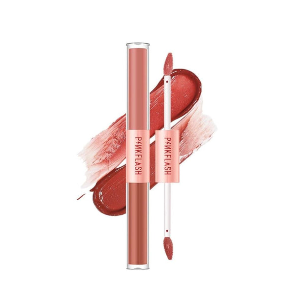 Pink Flash Liquid Lipstick and Lip Gloss Duo V01 Matte and Glossy