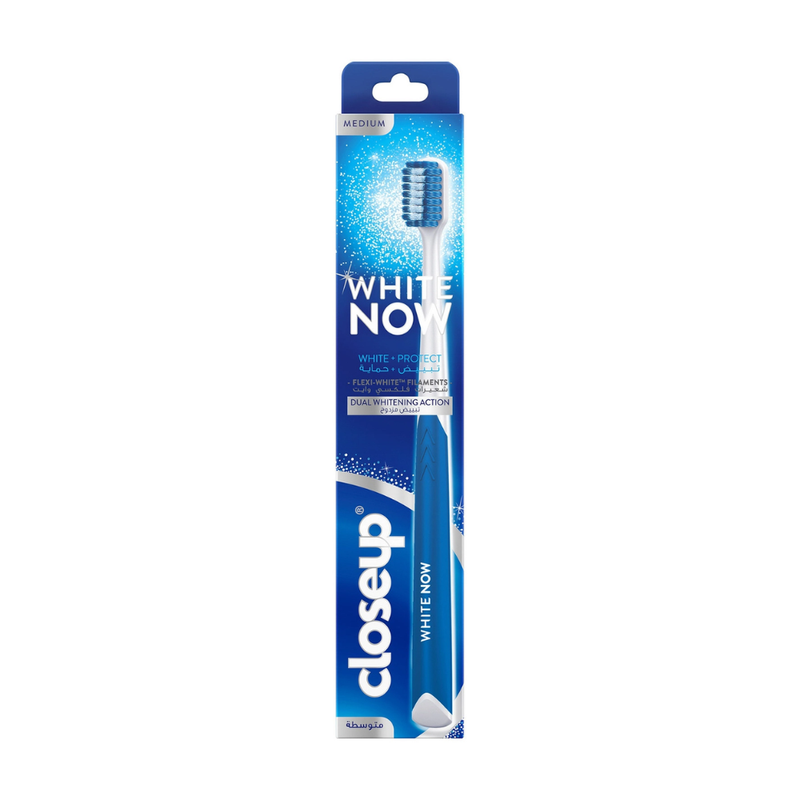 Closeup White Now Whitening and Protection Toothbrush, Medium Soft Bristles