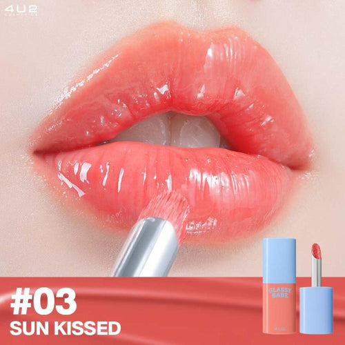 4U2 Glassy Babe Lip Gloss 4g | 03 Sun Kissed