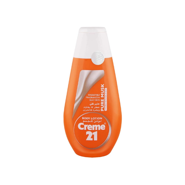 Cream 21 Pure Amber Body Lotion with Vitamin E, 24-Hour Hydration, 250ml