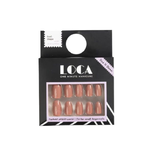 Luca Self-Adhesive Artificial Nails, Nude N6, 24 Count, 10 Sizes