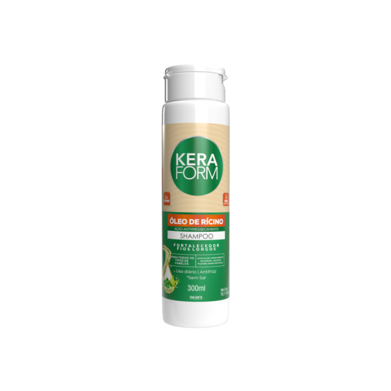 Strengthening Shampoo with Castor Oil for Hair Vitality by Skafe 500ml
