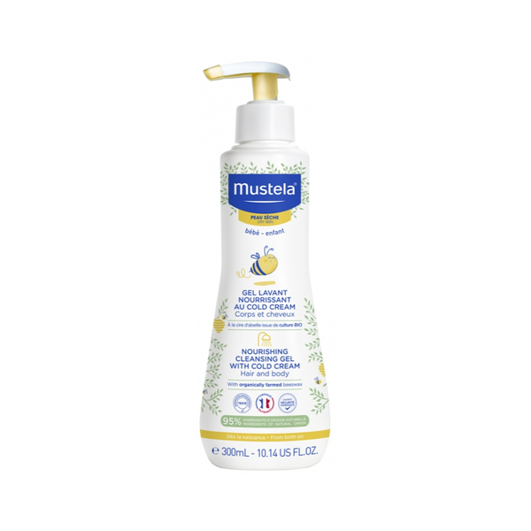 Mustela Nourishing Cleansing Cream Wash with Cold Cream & Beeswax, 300ml