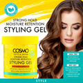 Cosmo Styling Gel for Curly Hair Castor Oil Medium to Strong Hold 450g