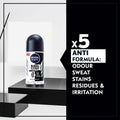Roll On Deodorant for Men Invisible Black & White Nivea 50ml