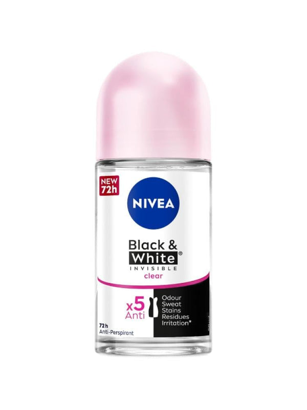 Nivea Black & White Deodorant Roll-On - 50ml