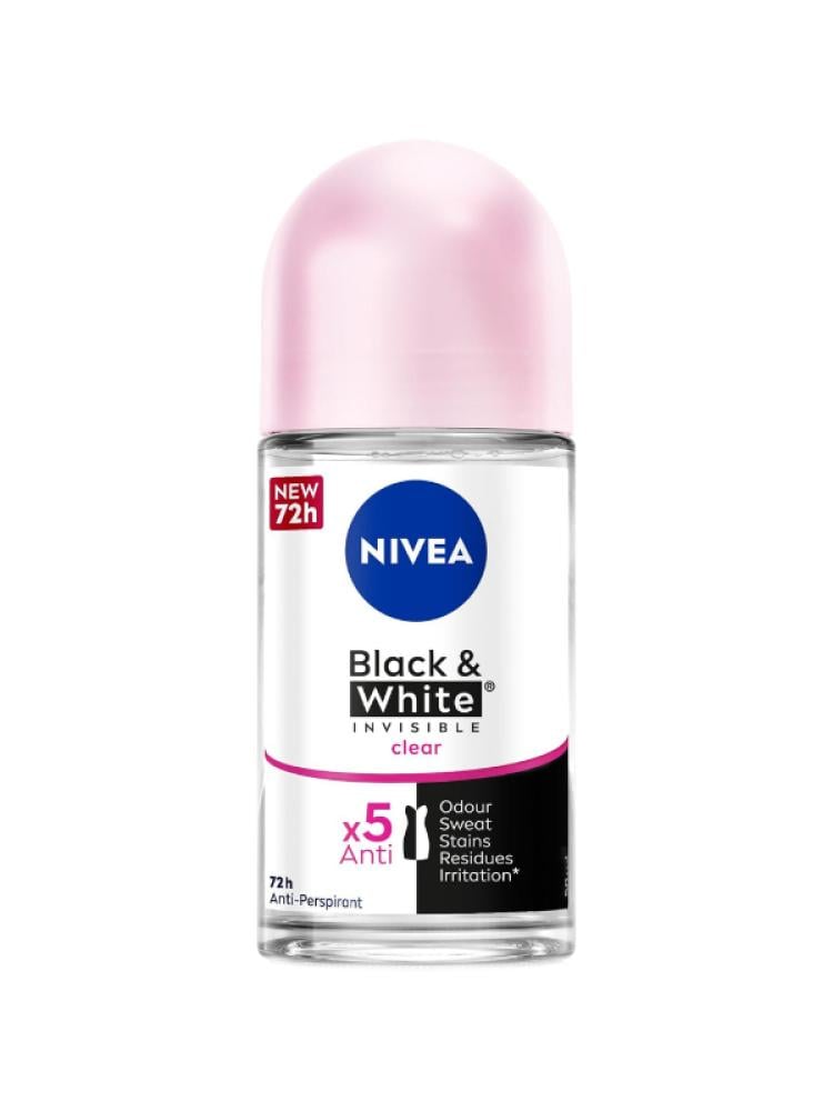 Nivea Black & White Deodorant Roll-On - 50ml