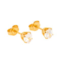 Studex Medical Earring S647 Zircon Stud, Nickel-Free, Gold-Plated