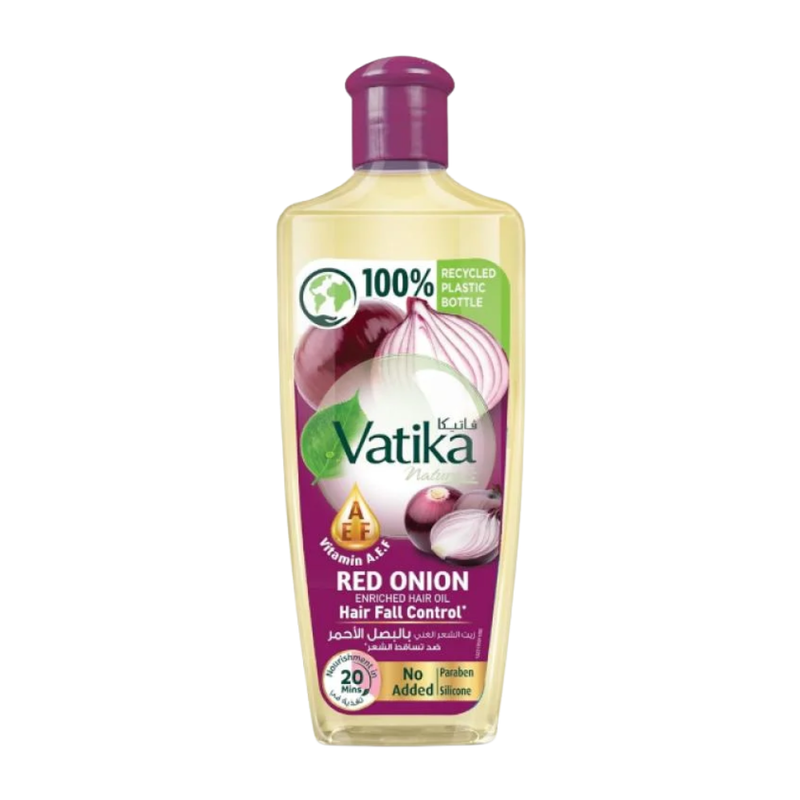 Vatika Red Onion Hair Oil for Strengthening & Reducing Hair Loss, 200ml