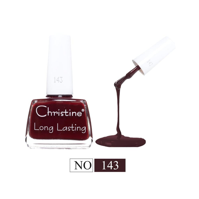 Christine Nail Polish No. 143 Quick-Drying Glossy Finish Long-Lasting