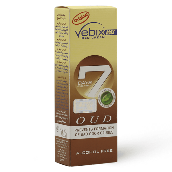 Natural Cream Deodorant Oud Fragrance Long-Lasting Vebix 25ml