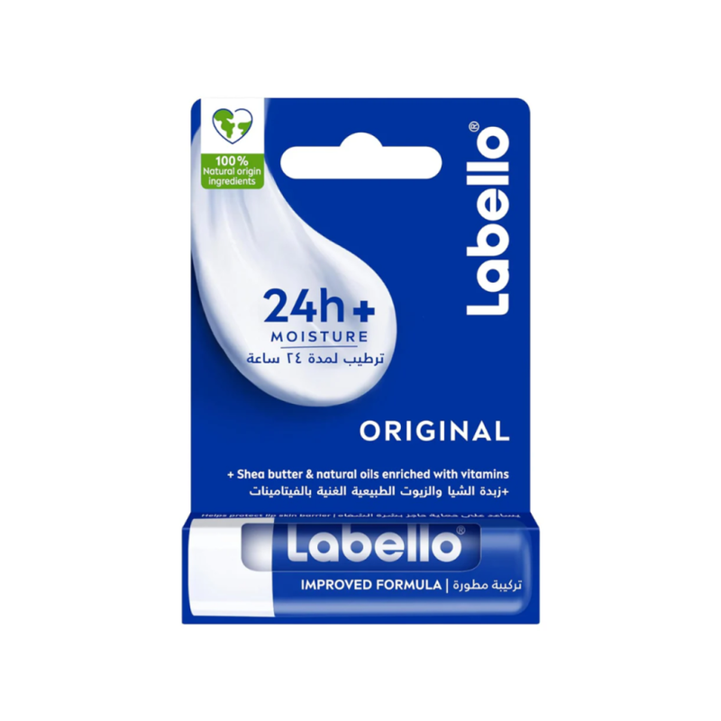 Labello Original Lip Balm, Natural Oils, Moisturizing, 4.8g