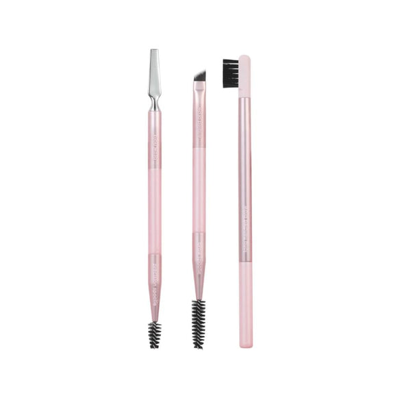 Real Techniques Eyebrow Styling Kit, 3-Piece Set, Synthetic Bristles