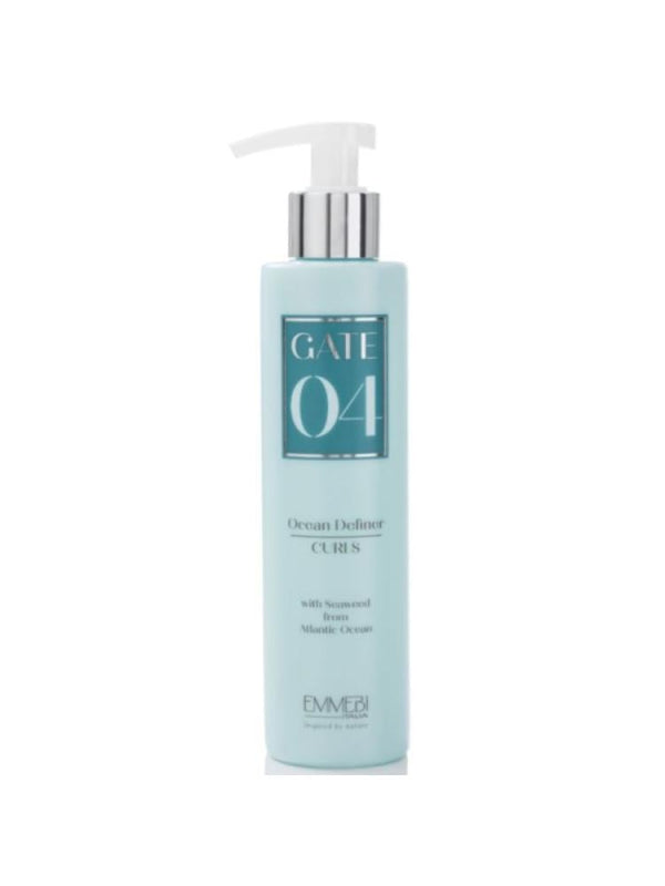 Emmebi Italia Jet 04 Ocean Curl Styling Fluid, Plant Keratin and Seaweed, 200 ml